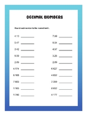 worksheet for 2 class maths